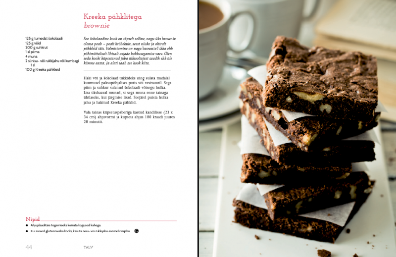 Kreeka pähklitega brownie "Magus kiusatus"