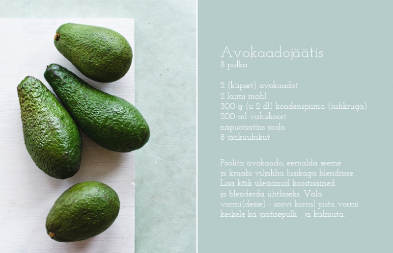 Avokaadojäätis