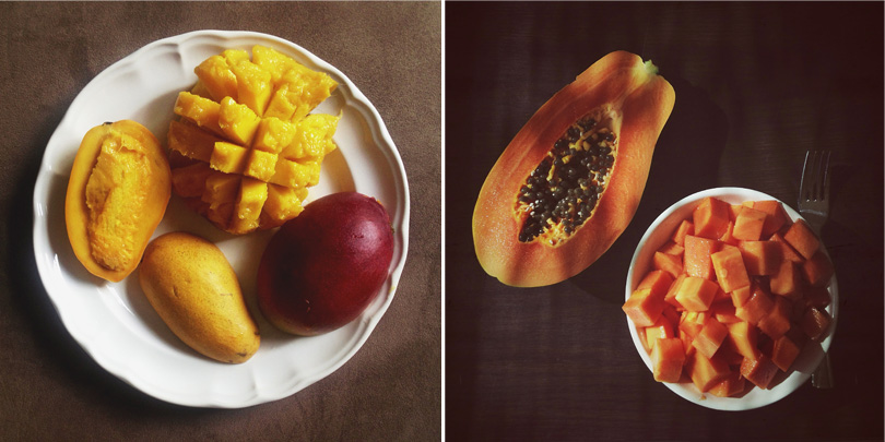 mangod ja papaia