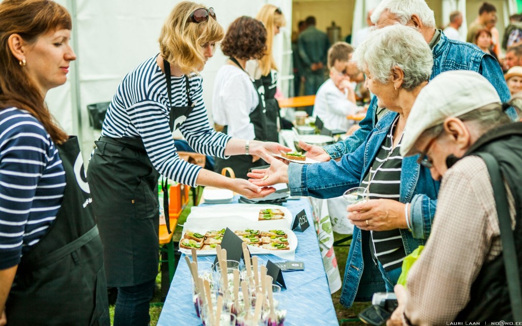 D-kokaraamatu kohvik Hapukurgifestivalil Pärnumaal