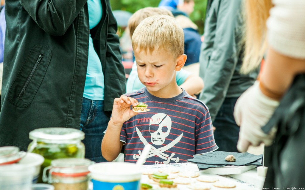 D-kokaraamatu kohvik Hapukurgifestivalil Pärnumaal